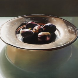 Figs on copper dish