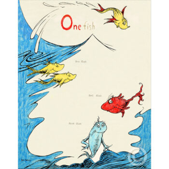 One Fish Two Fish Red Fish Blue Fish 60th Anniversary (Edition of 395)